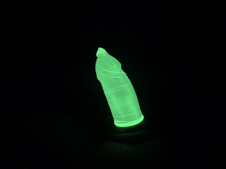 Glow in the dark cum