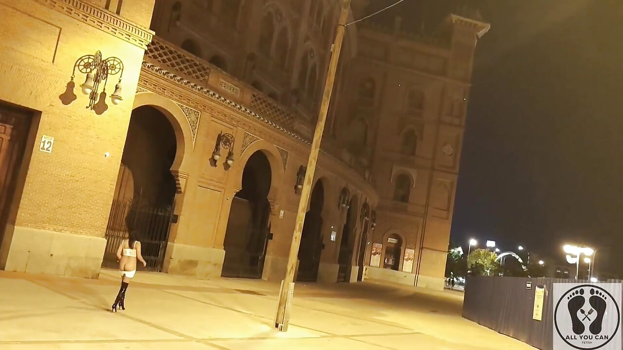 Crazy Latina Bitch Outdoor Public Naked Exhibitionism