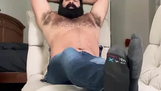 Bare feet and jeans webcam show