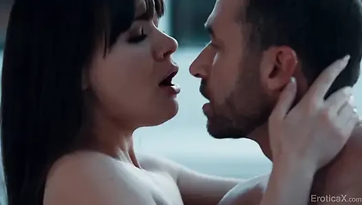 EroticaX - Cute couple sensual fuck in the kitchen