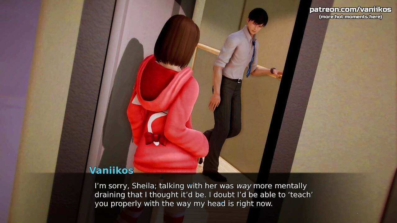 Waifu Academy  Hot petite 18yo Japanese stepsister teen rides stepbro's cock and gets creampied. 3D hentai game  Part 34