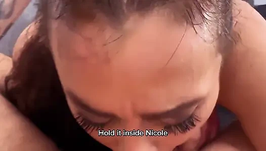 Cheating Girlfriend Flirts with BF’s Friend Tease Blow to Surprise Threesome