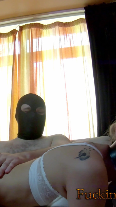 Sexy and slutty blonde on a leash fucked rough and spanked hard - 4k