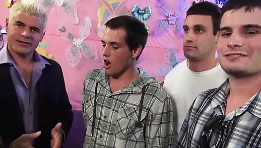 Three astonishing chicks take care of lucky Tyler