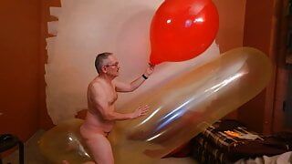 Balloonbanger 77) Giant Blimp and Tuf-Tex 24 inch Balloon Fun