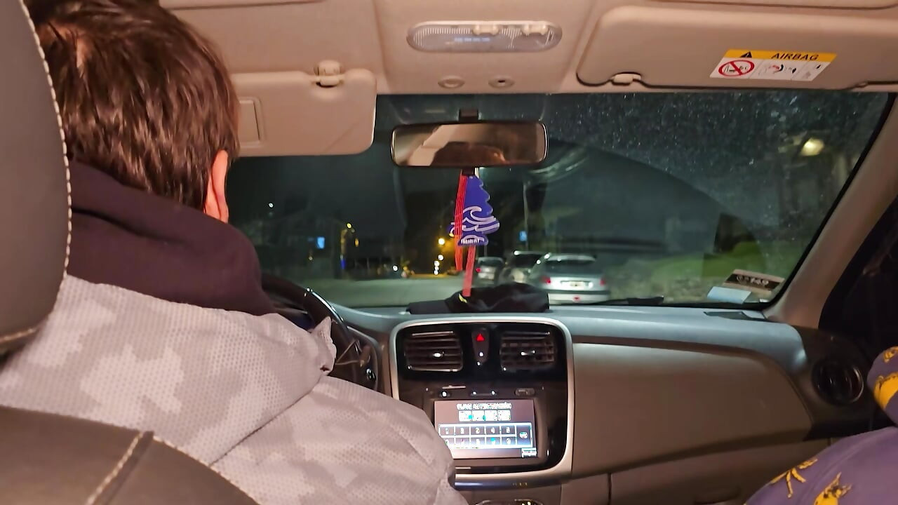 A double blowjob in my friend's car DIRTY MORBID GIRLS