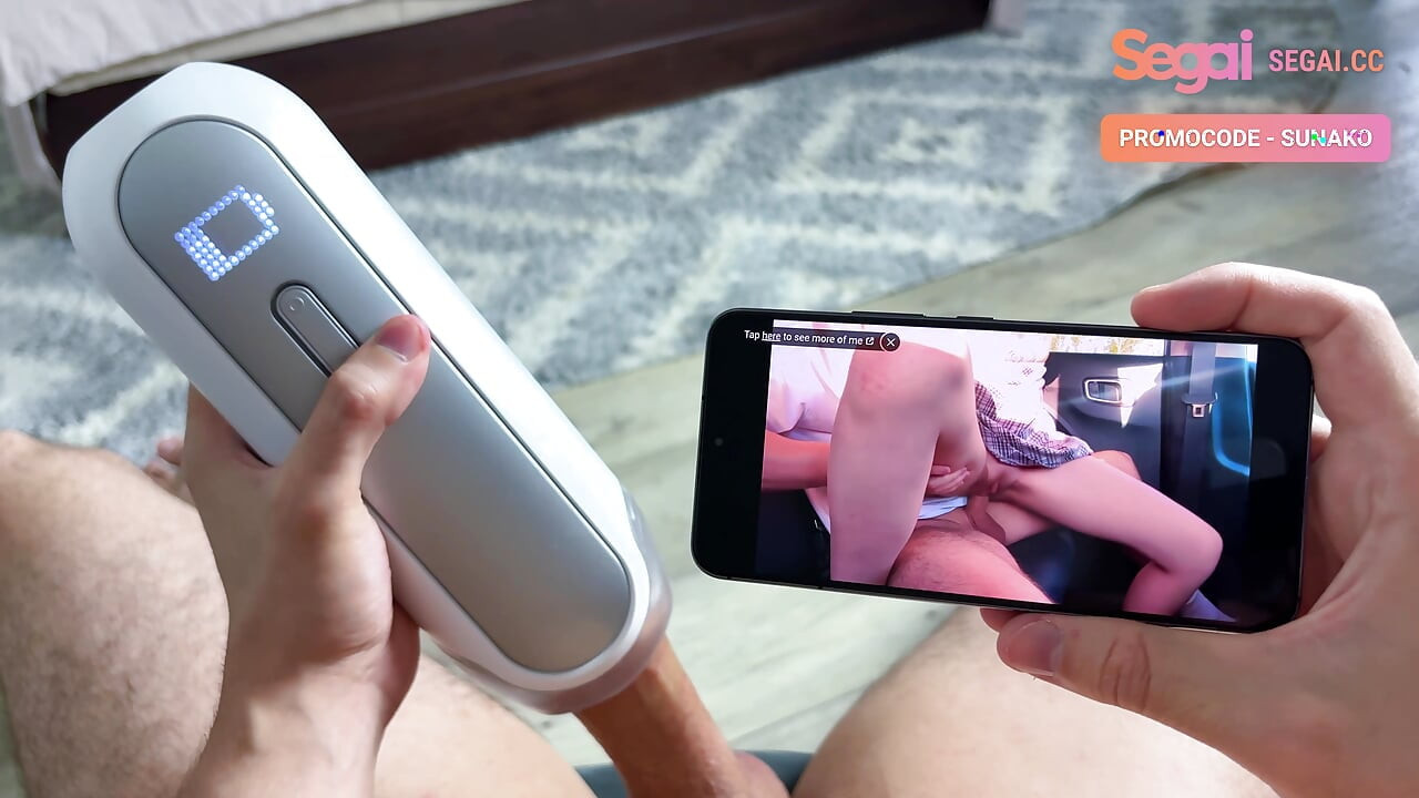 Real orgasmo com AI Sunako, masturbador SyncOne Segai