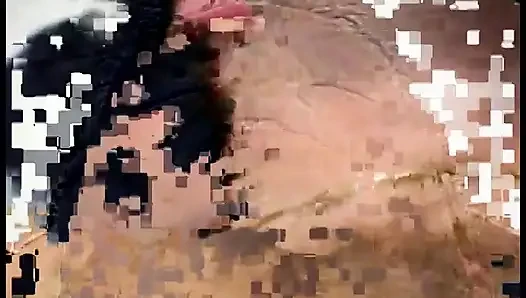 Dude has oral sex and rails trashy whore in bathroom