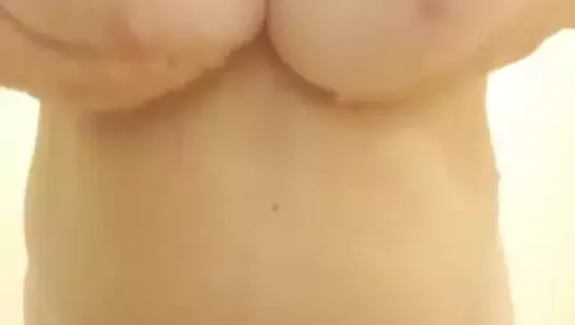 British Granny Rose Playing With Her Huge Tits