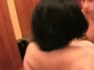 Brunette fat mature russian step mom