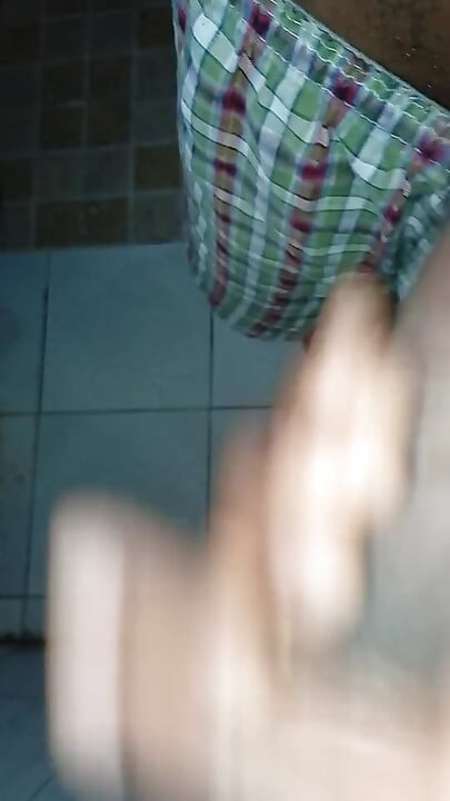 Massaging my dick