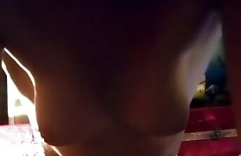 Mommy's sweaty tits during some of the best sex of her life!