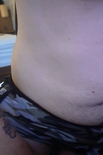 Army Camo Shorts Showing Stiff Thick Bwc