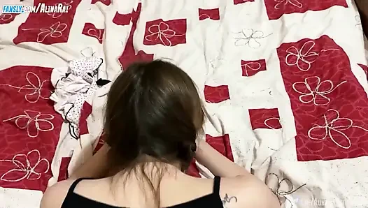 Stepfather misunderstood stepdaughter's request and fucked her