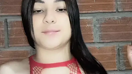 Stepmom helped her stepson cum quickly in her panties before work
