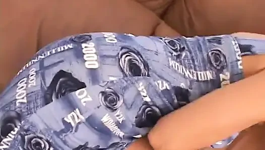 Tall blonde gets her cunt spread and fucked from behind