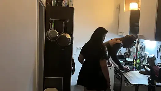 Kitchen Fisting Frenzy - Mature Sluts Stretched Wide Open