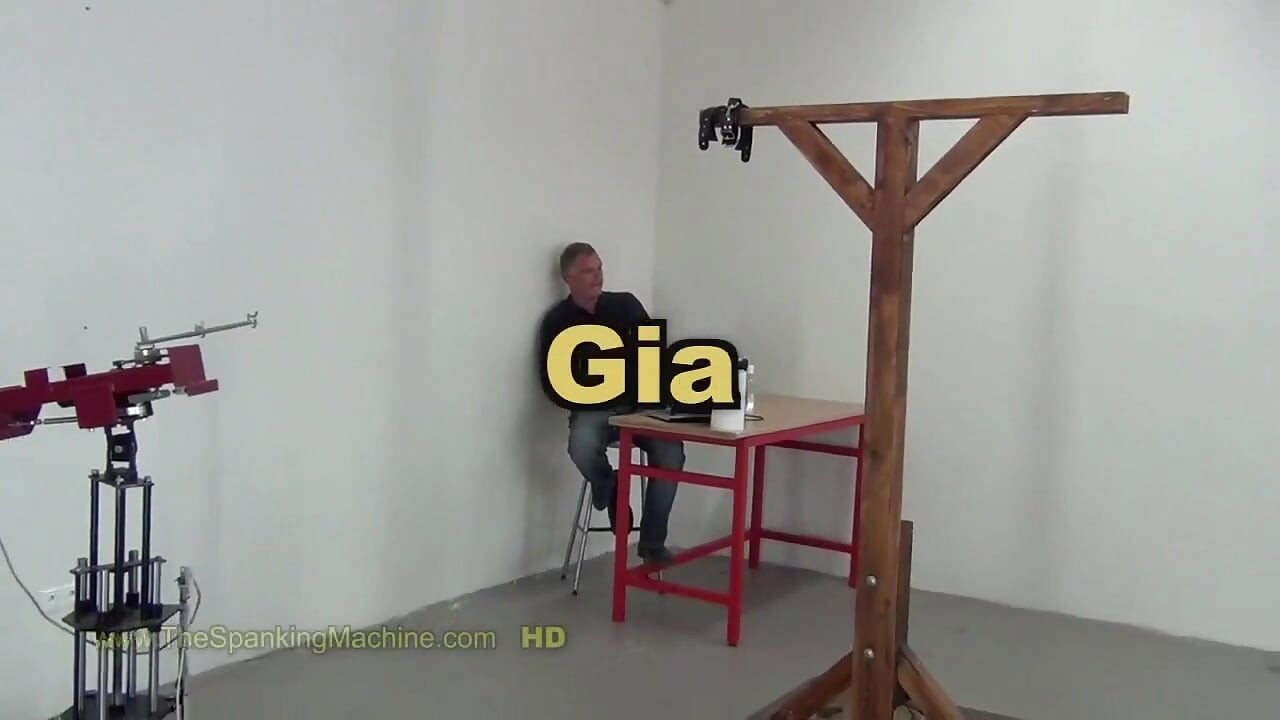 Gia Spanking Machine - Bare Back Whipping