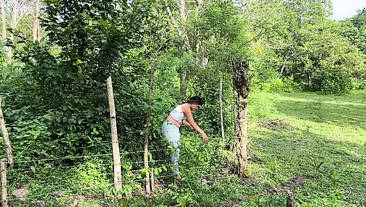 Tetangga petani saya menginginkan susu segar dan saya menawarkannya susu saya