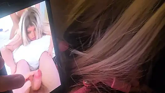 Watching me get fucked raw for a creampie from a big cock! Flat pink pussy cock cage for cuckie as I give him SPH & CBT!