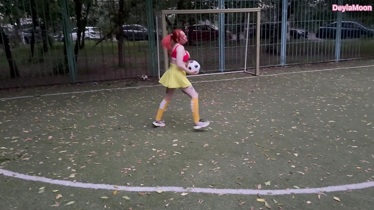A female soccer player sucked me off in a public place and I came inside her pussy.