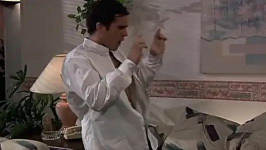 Lesbian babes licking and fingering each other in passionate show