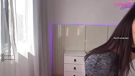 ASMR Hot girlfriend trying on gym clothes