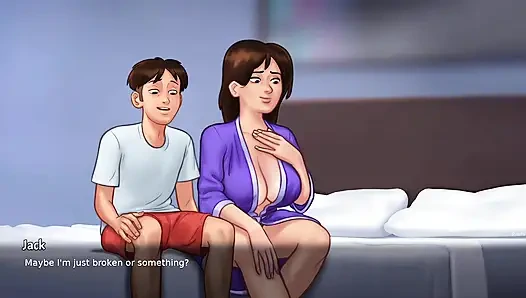 Üvey oğul üvey annesi Debbie'nin külotunu kokluyor ve daha sonra ona yakalandı (yaz mevsimi efsanesi)