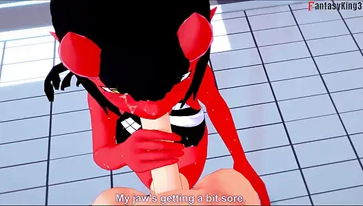 Meru the succubus Bikini POV sex