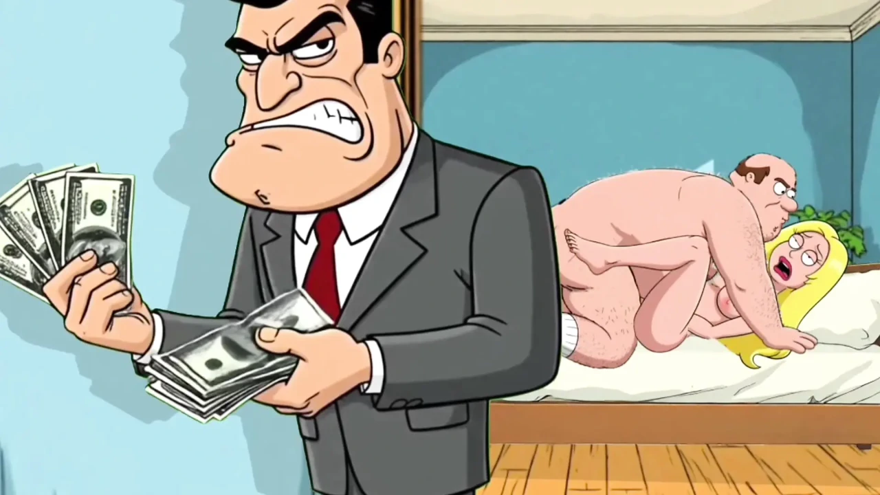 戴绿帽子的丈夫对他的妻子与她的情人出轨很愤怒. 卡通