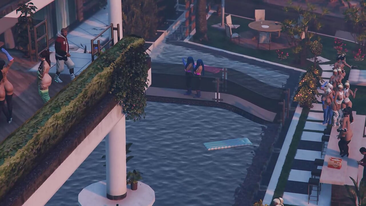 GTA 5 FRANKLIN CAPTAIN CRAZY DICK GIVING IT ALL OVER THE SAINTS GTA V