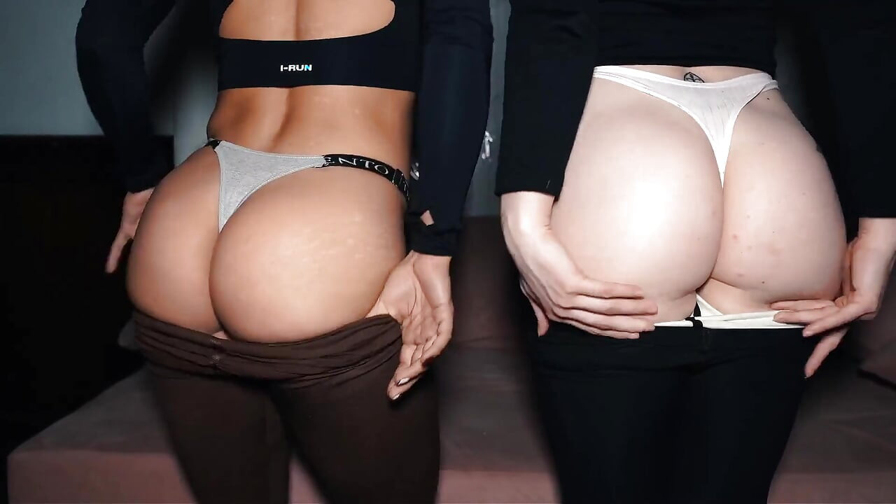 Brunette and Blonde Fucked at the Same Time by Their Stepfather and Stepbrother