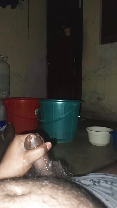 A stream of semen is coming out of my penis, I enjoyed masturbation.