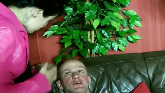 Fetish foursome action with two horny French bitches