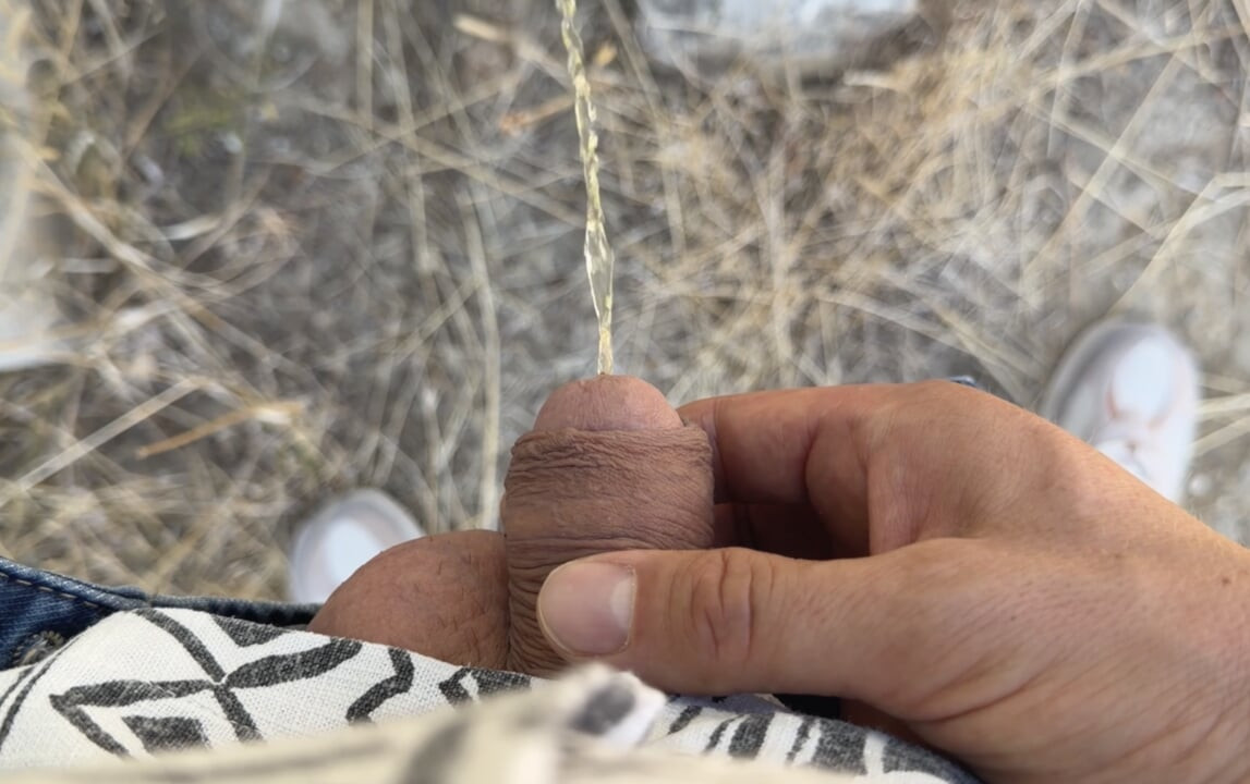 Holiday Piss Outdoors - Afternoon & Evening in the Mediterranean with uncut dick