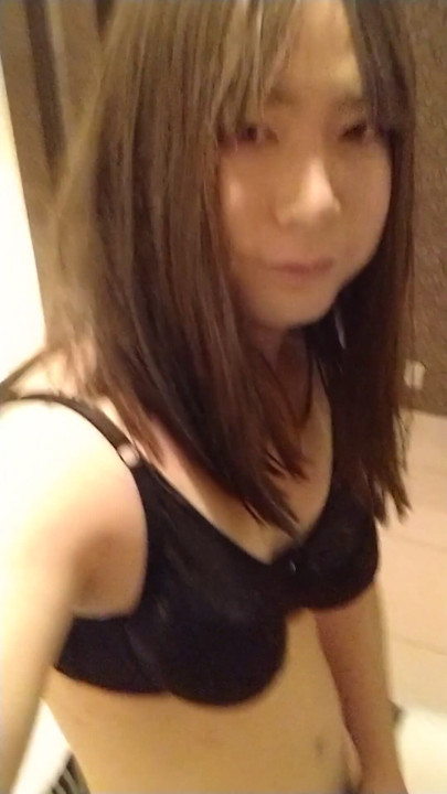 Japanese crossdresses masturbate wearing leotard skirt | Clip 1