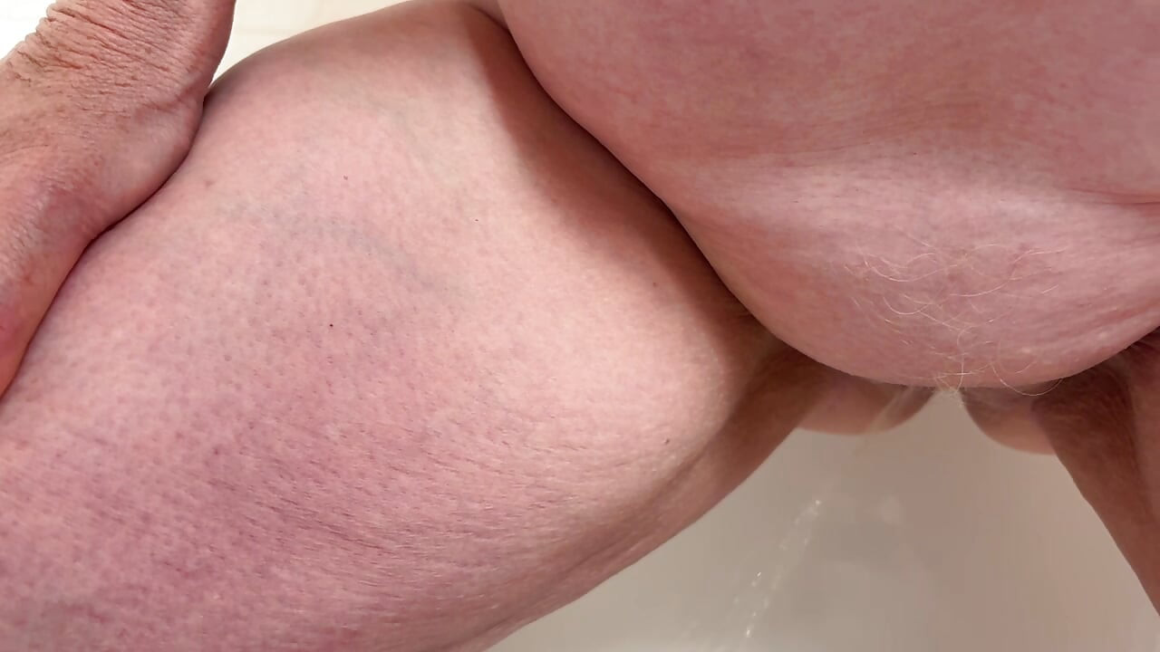 Mrs Mature Feet in the bathroom 470