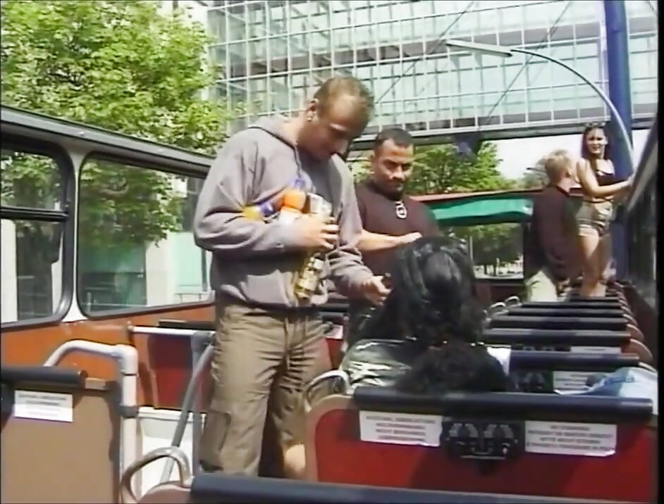 Two Amazing MILF Get Fucked Hard by Their Boyfriend on Top of the Bus
