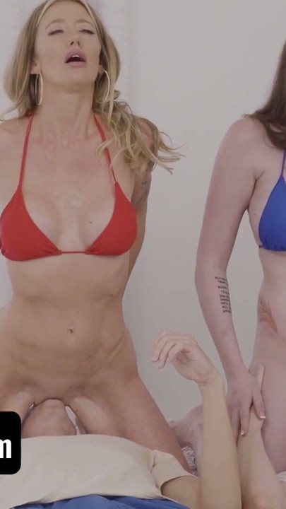 Stemmødre & stedsønner Los Angeles-getaway feat. Barbie Feels & Alexis Abbey – Momswap gruppesex | Klip 1