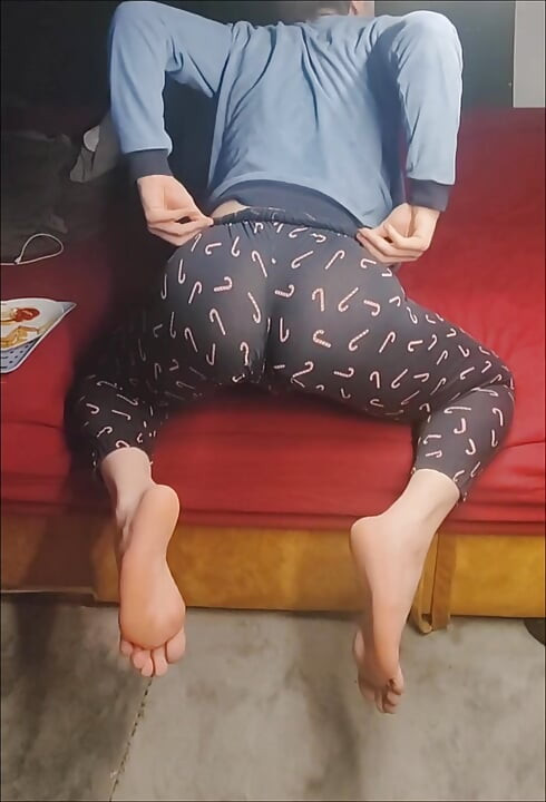 My tight naked fuckhole close up and some tight ass candy cane pants