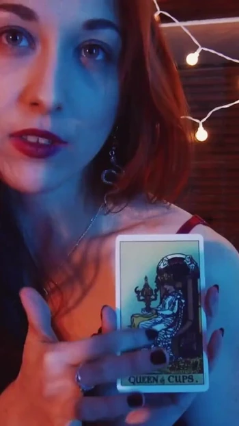 Iconic moment from "ASMR JOI - The Tarot Game."