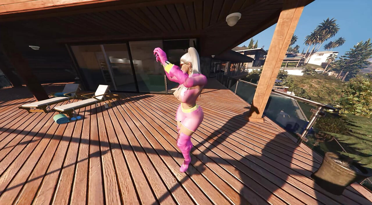 GTA V Franklin Clinton x Premium Pink Boots Lady (3D Animation) (FULL)