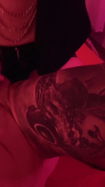 Powerful moment from "Strapon session - stretching his tight ass and making him take every inch until he moans"