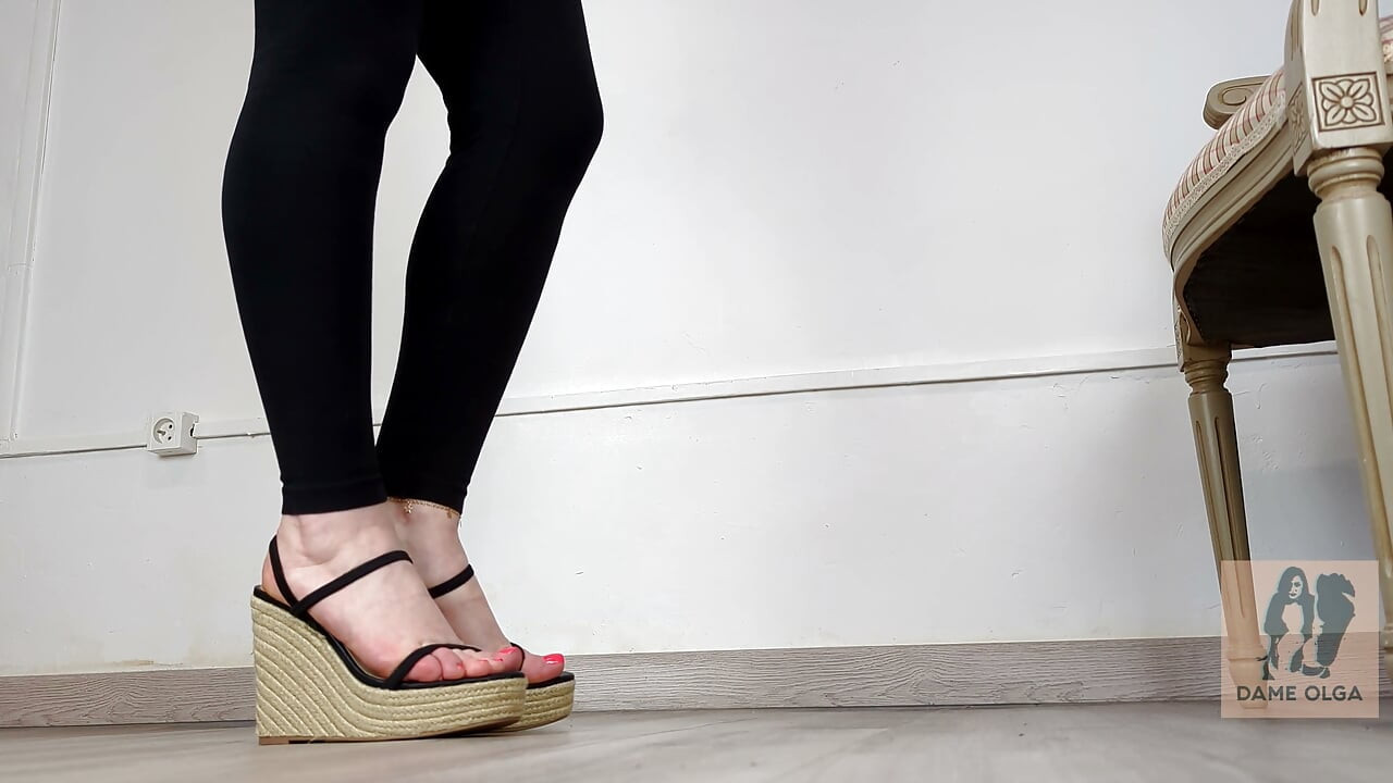 Collezione di scarpe: sandali zeppa piattaforma summer - dame olga