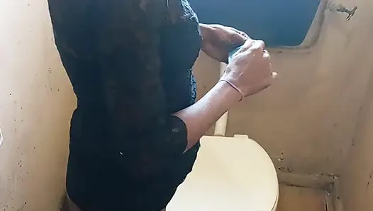 Black Slut Doggystyle and Blowjob White Man in Black Sexy Dress