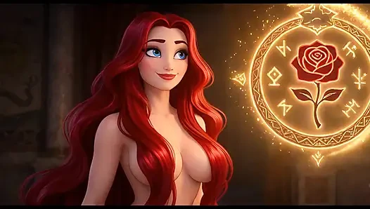 Liora Crimson Der Crimson Veil Palast der Schatten künstlerisches nacktes Puzzle-Abenteuer