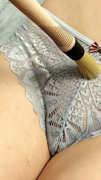 Paint Brush and Long Foreplay with Petite Skinny Wife | Clip 1