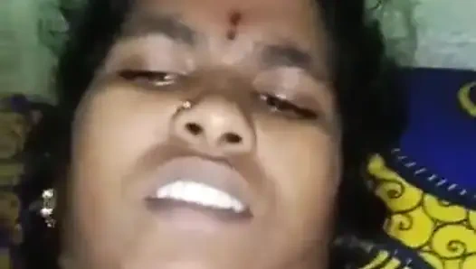 Indian husband and wife face videos