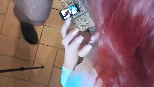 MILF einstündige Kompilation Blowjobs Perspektive mit Sperma im Mund