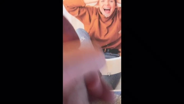 Excited milf model cum tribute